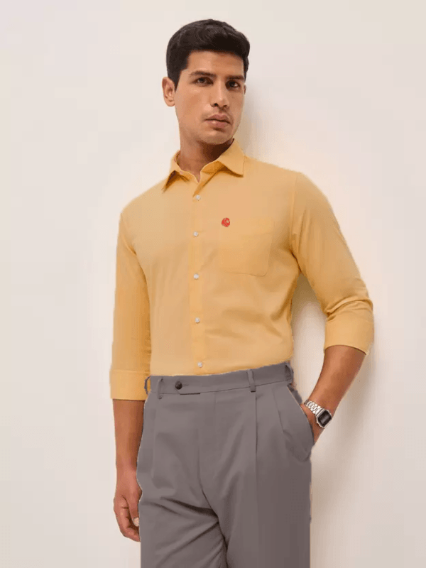 Aphoba’s Edge SoftHaven Cotton Shirt - Fierece Yellow