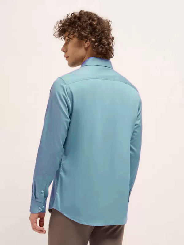 Aphoba’s Edge SoftHaven Cotton Shirt - Steady Blue - Image 2